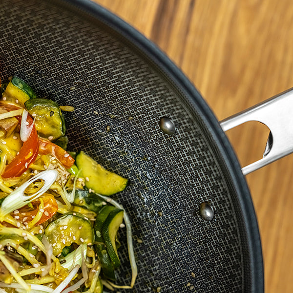 ZWILLING 12" Stainless Steel Non-Stick Wok and Lid, Joy Plus Series