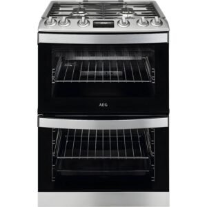 AEG CGB6131ACM - Stainless Steel Gas Cooker - Double Oven - 83/36L Capacity - A Energy Rating