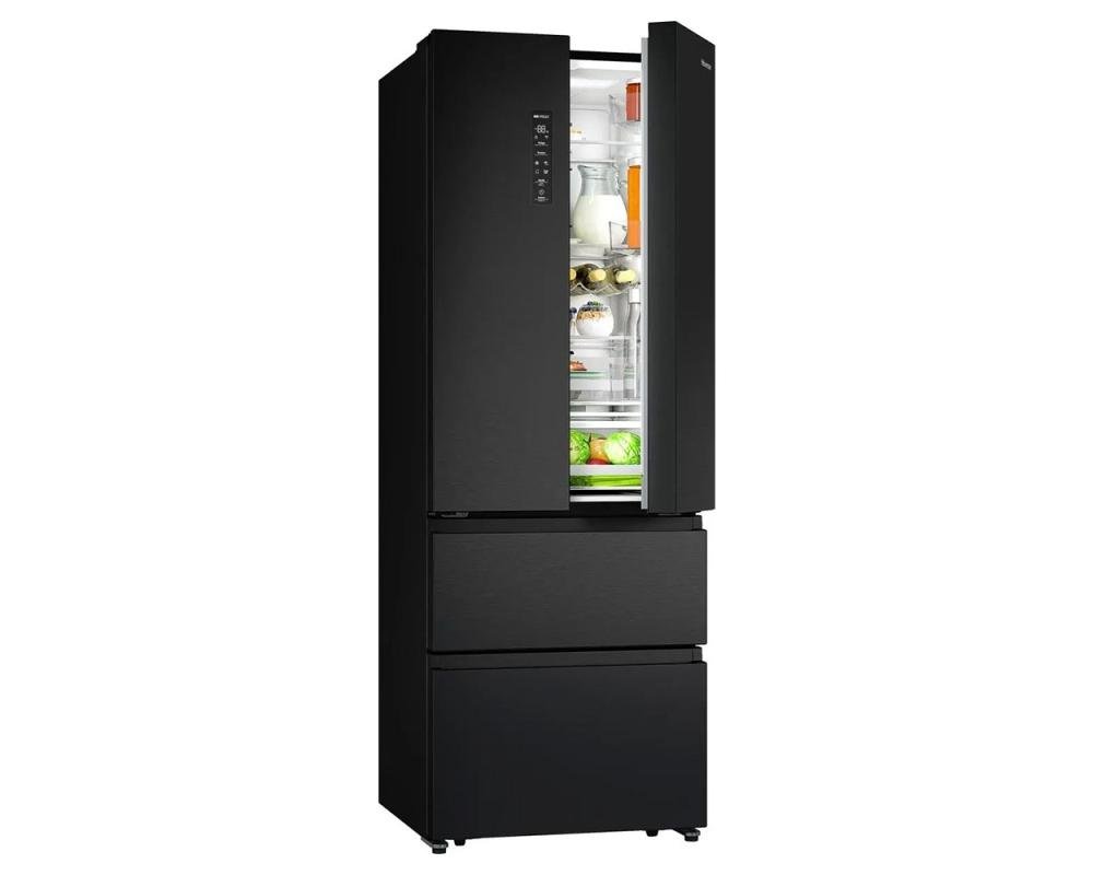 Hisense RF632N4AFC1 70cm 485L Frost Free Black Door French Door Fridge Freezer